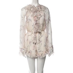 Zimmermann Paradiso Floating Floral Playsuit